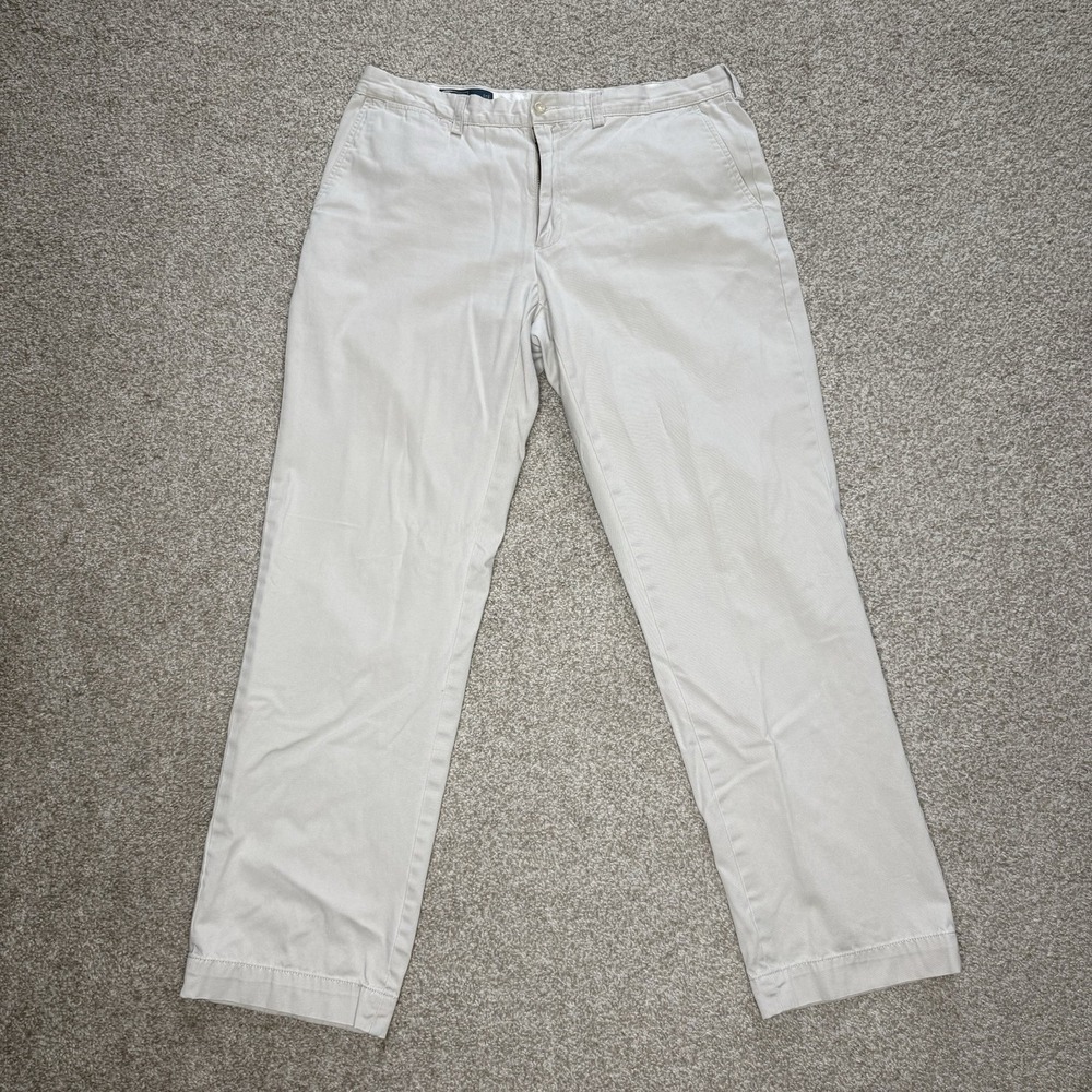 Polo by Ralph Lauren Preston Chino Pants Men's Size 36x34 Straight Leg Pony - Picture 1 of 14